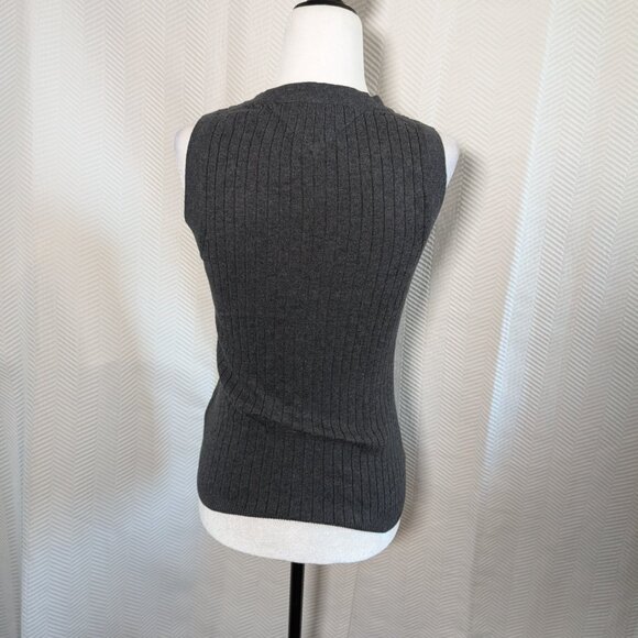 Tommy Hilfiger Wool Blend Sweater Vest Size small Waistcoat Dark Academia Preppy - Picture 2 of 7